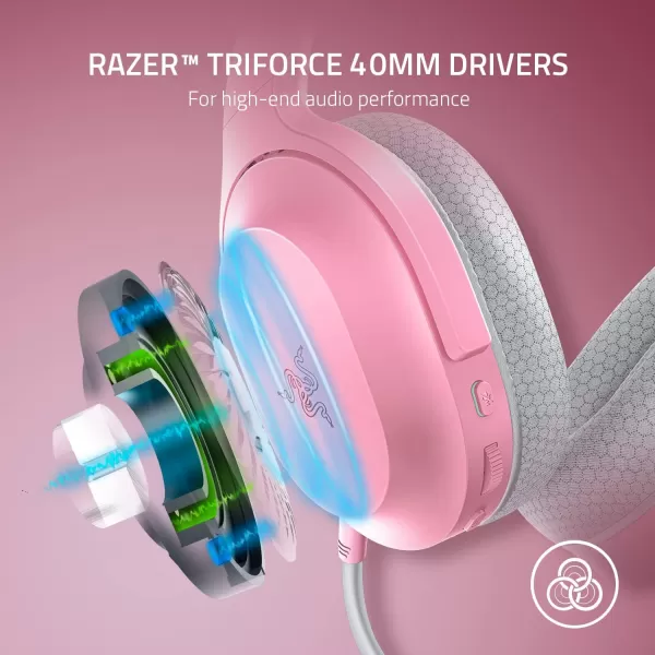 Razer Barracuda X Wireless MultiPlatform Gaming and Mobile Headset 2021 Model 250g Ergonomic Design  Detachable HyperClear Mic  20 Hr Battery  Compatible wPC PS5 Switch ampamp Android  BlackQuartz Pink