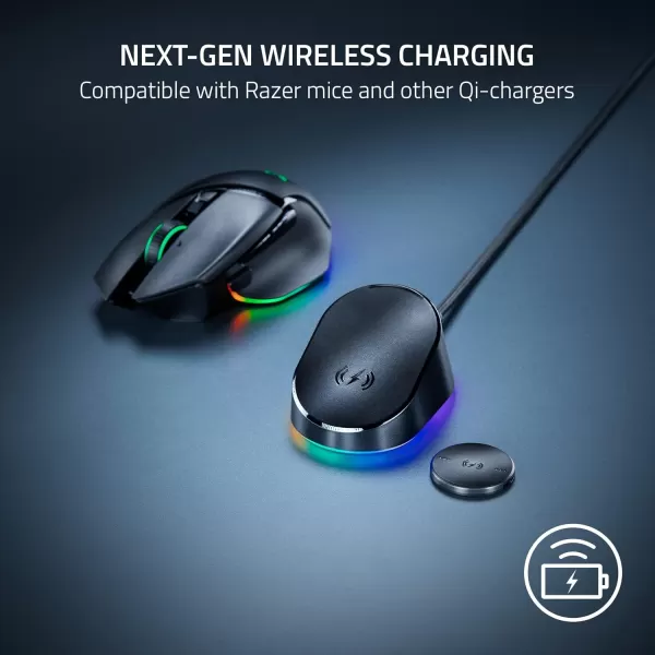 Razer Basilisk V3 Pro Customizable Wireless Gaming Mouse Fast Optical Switches Gen3  HyperScroll Tilt Wheel  Chroma RGB  11 Programmable Buttons  Focus Pro 30K Optical Sensor  WhiteWhite