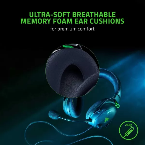 Razer BlackShark V2 Gaming Headset THX 71 Spatial Surround Sound  50mm Drivers  Detachable Mic  for PC PS4 PS5 Switch Xbox One Xbox Series XS  35mm Audio Jack ampamp USB DAC  Black