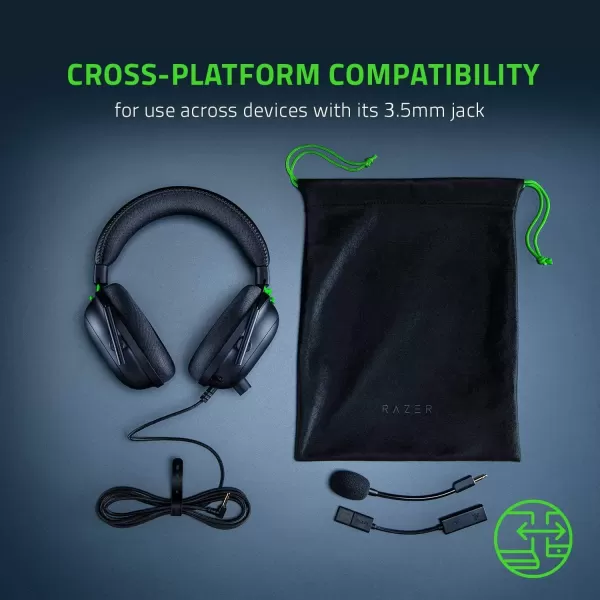 Razer BlackShark V2 Gaming Headset THX 71 Spatial Surround Sound  50mm Drivers  Detachable Mic  for PC PS4 PS5 Switch Xbox One Xbox Series XS  35mm Audio Jack ampamp USB DAC  Black
