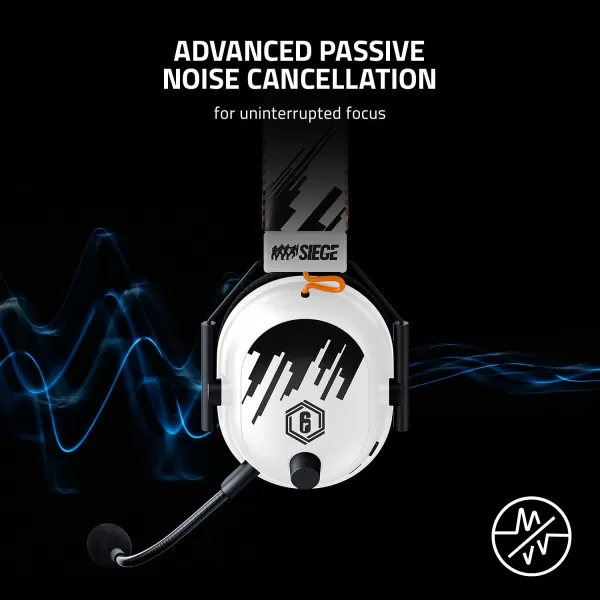 Razer BlackShark V2 Pro Wireless Gaming Headset THX 71 Spatial Surround Sound  50mm Drivers  Detachable Mic  for PC PS5 PS4 Switch WhiteSix Siege