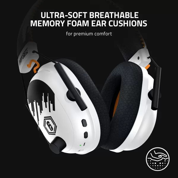 Razer BlackShark V2 Pro Wireless Gaming Headset THX 71 Spatial Surround Sound  50mm Drivers  Detachable Mic  for PC PS5 PS4 Switch WhiteSix Siege