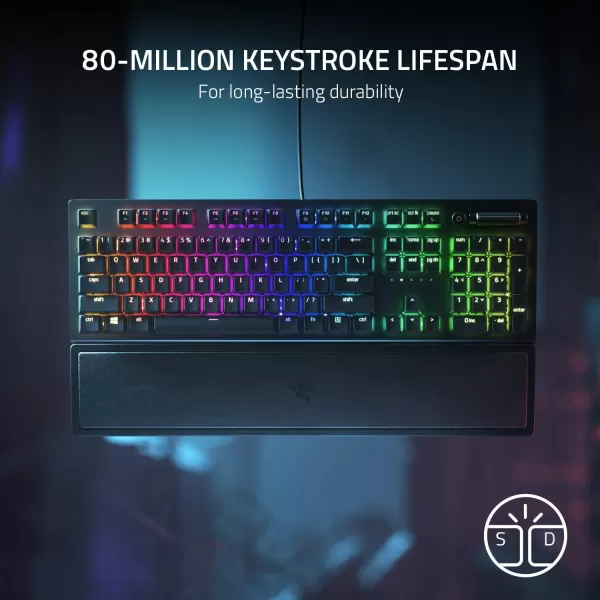 Razer BlackWidow V3 Mechanical Gaming Keyboard Green Mechanical Switches  Tactile ampamp Clicky  Chroma RGB Lighting  UVCoated ABS Keycaps  Programmable Macros  Roblox EditionClassic Black