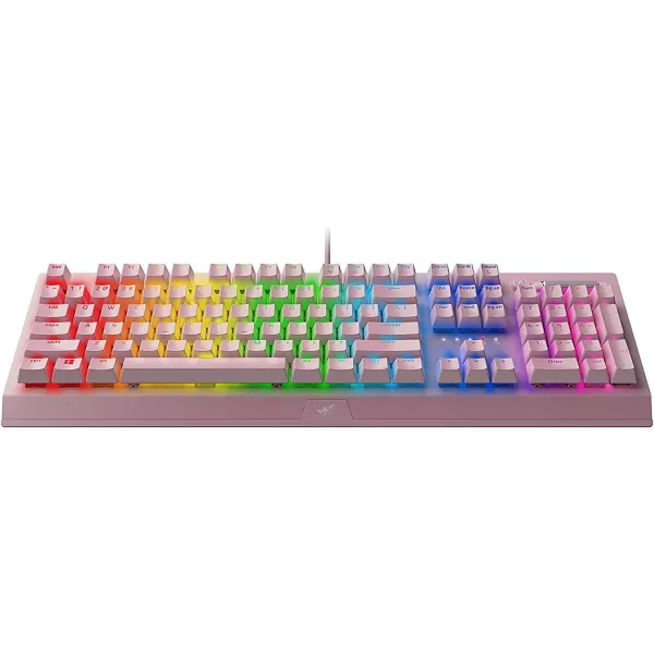 Razer BlackWidow V3 Mechanical Gaming Keyboard Green Mechanical Switches  Tactile ampamp Clicky  Chroma RGB Lighting  UVCoated ABS Keycaps  Programmable Macros  Roblox EditionQuartz Pink