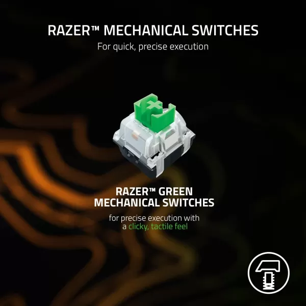 Razer BlackWidow V3 Mechanical Gaming Keyboard Green Mechanical Switches  Tactile ampamp Clicky  Chroma RGB Lighting  UVCoated ABS Keycaps  Programmable Macros  Roblox EditionHalo Infinite