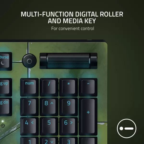 Razer BlackWidow V3 Mechanical Gaming Keyboard Green Mechanical Switches  Tactile ampamp Clicky  Chroma RGB Lighting  UVCoated ABS Keycaps  Programmable Macros  Roblox EditionHalo Infinite