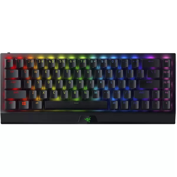 Razer BlackWidow V3 Mini HyperSpeed 65 Wireless Mechanical Gaming Keyboard Green Mechanical Switches Tactile ampamp Clicky  Phantom Pudding Keycaps  Chroma RGB  Up to 200 Hr Battery  Snap TapBlackWidow V3 Mini