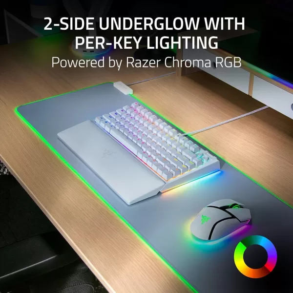 Razer BlackWidow V4 75 Mechanical Gaming Keyboard Hot Swappable Design  Compact ampamp Durable  Orange Tactile Switches  Chroma RGB  Roller ampamp Media Keys  Wrist Rest  Snap Tap  BlackWhite