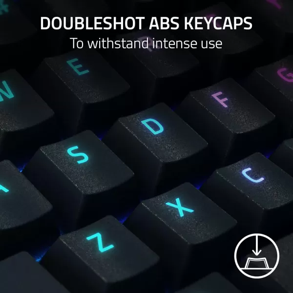Razer BlackWidow V4 X Mechanical Gaming Keyboard Yellow Switches Linear ampamp Silent  6 Macro Keys  Chroma RGB  Doubleshot ABS Keycaps  Roller ampamp Media Keys  Snap TapBlack