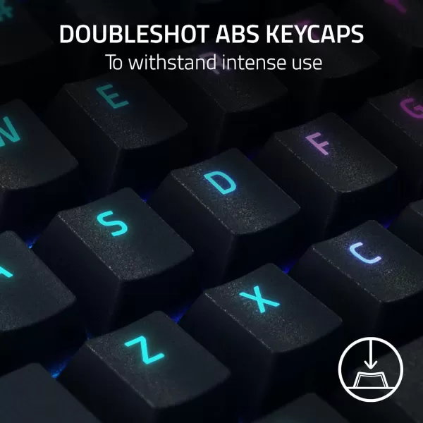 Razer BlackWidow V4 X Mechanical Gaming Keyboard Yellow Switches Linear ampamp Silent  6 Macro Keys  Chroma RGB  Doubleshot ABS Keycaps  Roller ampamp Media Keys  Snap TapBlack