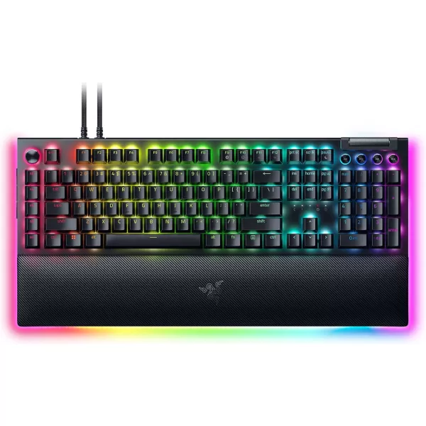 Razer BlackWidow V4 X Mechanical Gaming Keyboard Yellow Switches Linear ampamp Silent  6 Macro Keys  Chroma RGB  Doubleshot ABS Keycaps  Roller ampamp Media Keys  Snap TapBlack