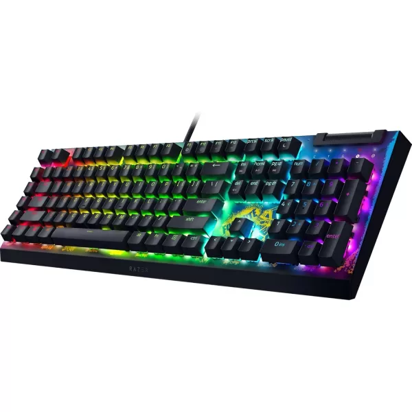 Razer BlackWidow V4 X Mechanical Gaming Keyboard Yellow Switches Linear ampamp Silent  6 Macro Keys  Chroma RGB  Doubleshot ABS Keycaps  Roller ampamp Media Keys  Snap TapFortnite Edition