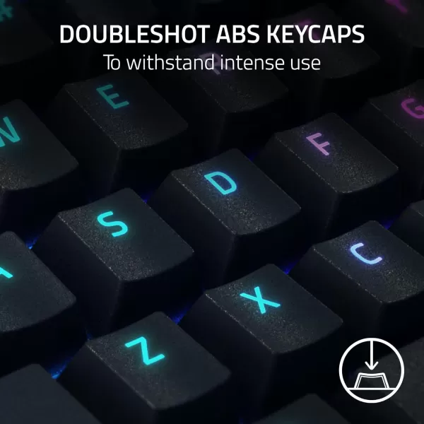 Razer BlackWidow V4 X Mechanical Gaming Keyboard Yellow Switches Linear ampamp Silent  6 Macro Keys  Chroma RGB  Doubleshot ABS Keycaps  Roller ampamp Media Keys  Snap TapBlack