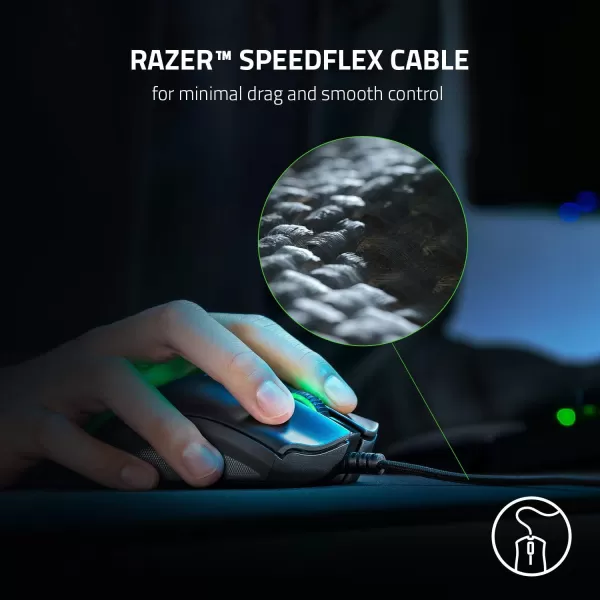 Razer DeathAdder V2 Gaming Mouse 20K DPI Optical Sensor  Fastest Gaming Mouse Switch  Chroma RGB Lighting  8 Programmable Buttons  Rubberized Side Grips  Classic BlackClassic Black
