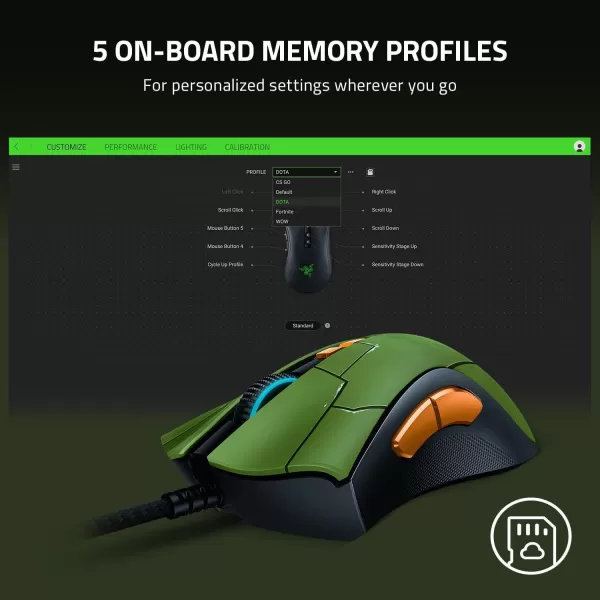 Razer DeathAdder V2 Gaming Mouse 20K DPI Optical Sensor  Fastest Gaming Mouse Switch  Chroma RGB Lighting  8 Programmable Buttons  Rubberized Side Grips  Classic BlackHalo Infinite Edition