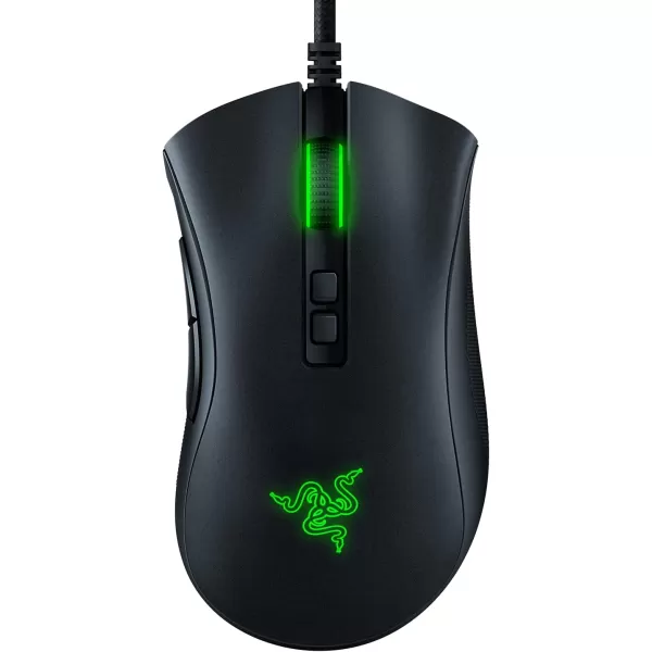 Razer DeathAdder V2 Gaming Mouse 20K DPI Optical Sensor  Fastest Gaming Mouse Switch  Chroma RGB Lighting  8 Programmable Buttons  Rubberized Side Grips  Classic BlackClassic Black