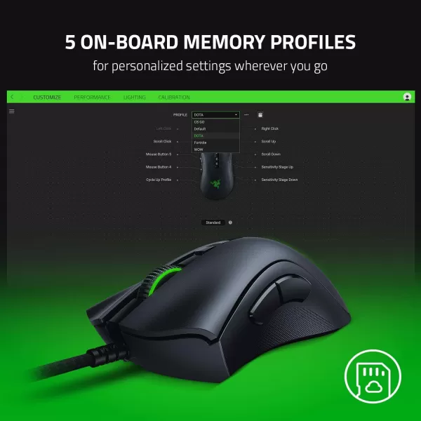 Razer DeathAdder V2 Gaming Mouse 20K DPI Optical Sensor  Fastest Gaming Mouse Switch  Chroma RGB Lighting  8 Programmable Buttons  Rubberized Side Grips  Classic BlackClassic Black