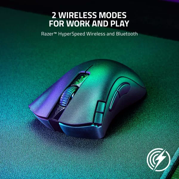Razer DeathAdder V2 Gaming Mouse 20K DPI Optical Sensor  Fastest Gaming Mouse Switch  Chroma RGB Lighting  8 Programmable Buttons  Rubberized Side Grips  Classic BlackClassic Black