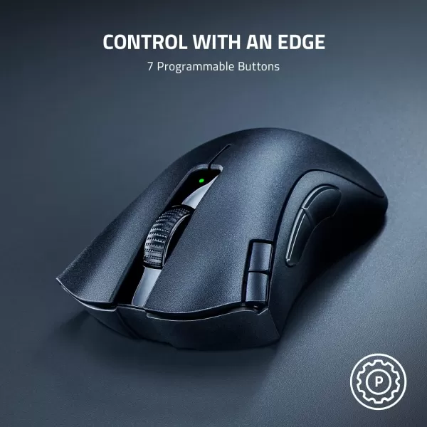 Razer DeathAdder V2 Gaming Mouse 20K DPI Optical Sensor  Fastest Gaming Mouse Switch  Chroma RGB Lighting  8 Programmable Buttons  Rubberized Side Grips  Classic BlackClassic Black