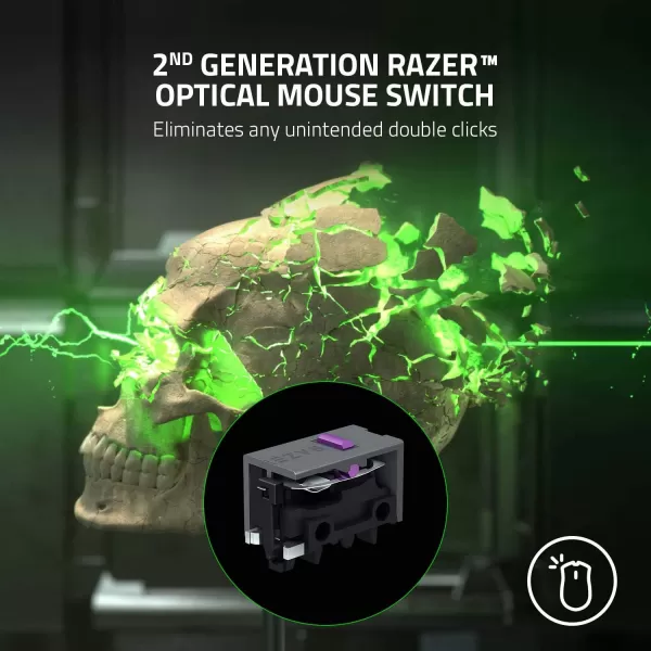 Razer DeathAdder v2 Pro Wireless Gaming Mouse 20K DPI Optical Sensor 3X Faster Optical Switch Chroma RGB 70Hr Battery 8 Programmable Buttons  Classic BlackClassic Black