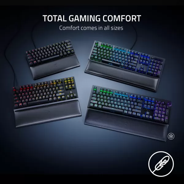 Razer Ergonomic Wrist Rest for FullSized Keyboards AntiSlip Rubber Base  Angled Incline  Classic BlackMini Keyboard