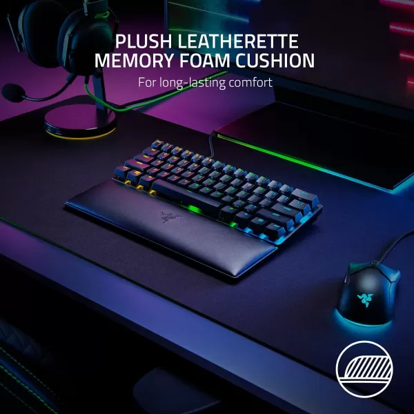 Razer Ergonomic Wrist Rest for FullSized Keyboards AntiSlip Rubber Base  Angled Incline  Classic BlackMini Keyboard