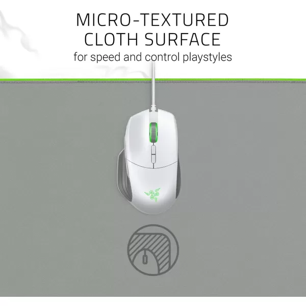 Razer Goliathus Extended Chroma Gaming Mouse Pad Customizable Chroma RGB Lighting  Soft Cloth Material  Balanced Control ampamp Speed  NonSlip Rubber Base  Quartz PinkMercury White