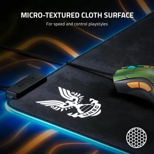 Razer Goliathus Extended Chroma Gaming Mouse Pad Customizable Chroma RGB Lighting  Soft Cloth Material  Balanced Control ampamp Speed  NonSlip Rubber Base  Quartz PinkHalo Infinite Edition