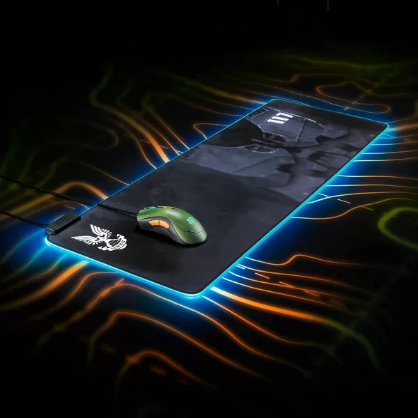 Razer Goliathus Extended Chroma Gaming Mouse Pad Customizable Chroma RGB Lighting  Soft Cloth Material  Balanced Control ampamp Speed  NonSlip Rubber Base  Quartz PinkHalo Infinite Edition