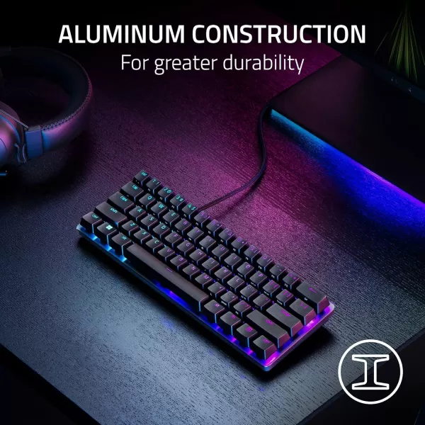 Razer Huntsman Mini 60 Gaming Keyboard Fast Keyboard Switches  Clicky Optical Switches  Chroma RGB Lighting  PBT Keycaps  Onboard Memory  Snap Tap  BlackClassic Black