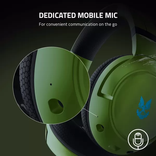 Razer Kaira Pro Wireless Gaming Headset for Xbox Series X  S TriForce Titanium 50mm Drivers  Supercardioid Mic Dedicated Mobile EQ and Pairing Bluetooth 50 BlackHalo Infinite