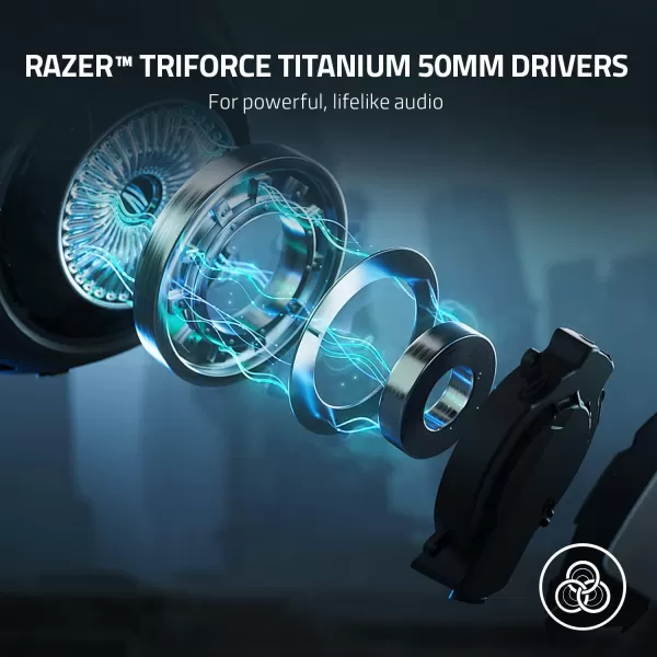 Razer Kaira Pro Wireless Gaming Headset for Xbox Series X  S TriForce Titanium 50mm Drivers  Supercardioid Mic Dedicated Mobile EQ and Pairing Bluetooth 50 BlackWhiteBlack