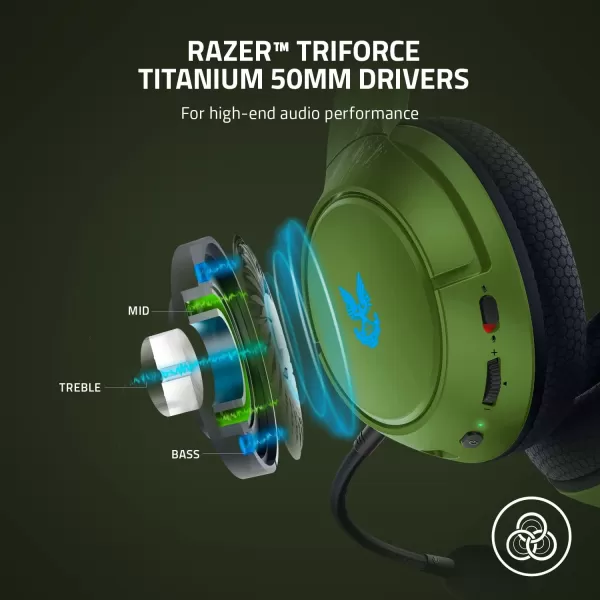 Razer Kaira Pro Wireless Gaming Headset for Xbox Series X  S TriForce Titanium 50mm Drivers  Supercardioid Mic Dedicated Mobile EQ and Pairing Bluetooth 50 BlackHalo Infinite