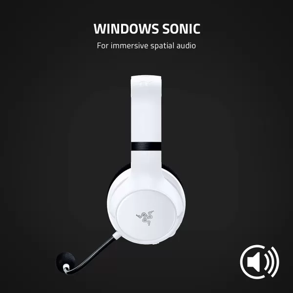 Razer Kaira Wireless Gaming Headset for Xbox Series XS Xbox One Triforce Titanium 50mm Drivers  Cardioid Mic  Breathable Memory Foam Ear Cushions  EQ Pairing Button  Windows Sonic  BlackWhite