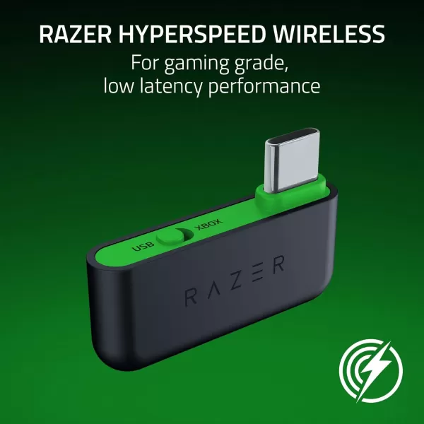 Razer Kaira Wireless Gaming Headset for Xbox Series XS Xbox One Triforce Titanium 50mm Drivers  Cardioid Mic  Breathable Memory Foam Ear Cushions  EQ Pairing Button  Windows Sonic  BlackBlack