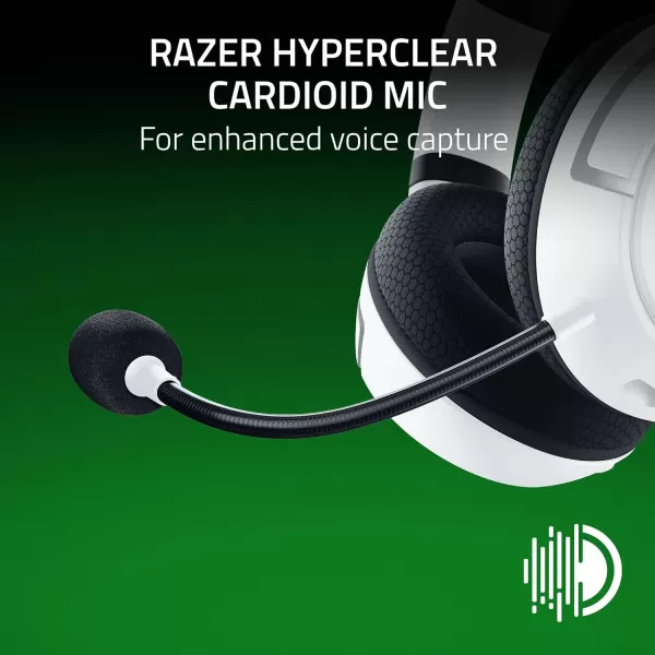 Razer Kaira Wireless Gaming Headset for Xbox Series XS Xbox One Triforce Titanium 50mm Drivers  Cardioid Mic  Breathable Memory Foam Ear Cushions  EQ Pairing Button  Windows Sonic  BlackWhite
