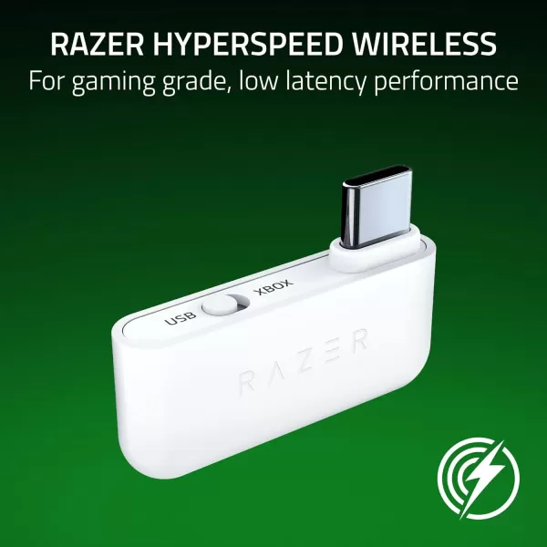 Razer Kaira Wireless Gaming Headset for Xbox Series XS Xbox One Triforce Titanium 50mm Drivers  Cardioid Mic  Breathable Memory Foam Ear Cushions  EQ Pairing Button  Windows Sonic  BlackWhite