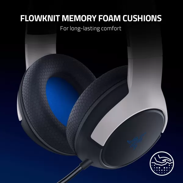 Razer Kaira Wireless Gaming Headset for Xbox Series XS Xbox One Triforce Titanium 50mm Drivers  Cardioid Mic  Breathable Memory Foam Ear Cushions  EQ Pairing Button  Windows Sonic  BlackWhiteBlack