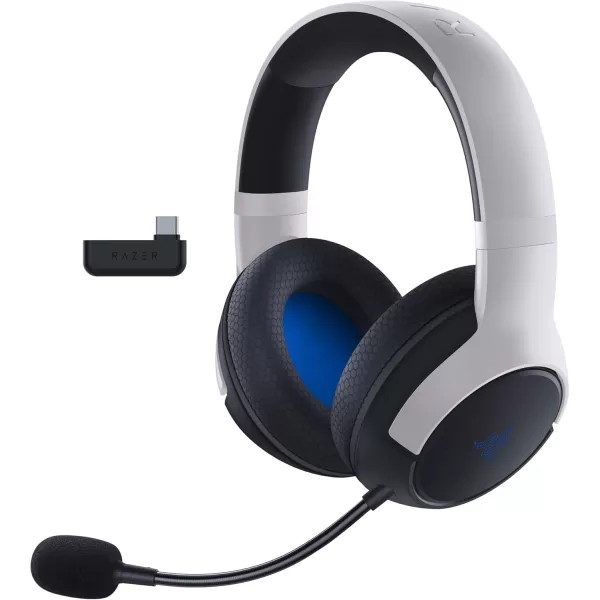 Razer Kaira Wireless Gaming Headset for Xbox Series XS Xbox One Triforce Titanium 50mm Drivers  Cardioid Mic  Breathable Memory Foam Ear Cushions  EQ Pairing Button  Windows Sonic  BlackWhiteBlack