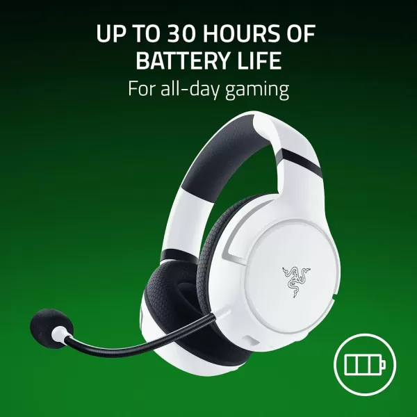 Razer Kaira Wireless Gaming Headset for Xbox Series XS Xbox One Triforce Titanium 50mm Drivers  Cardioid Mic  Breathable Memory Foam Ear Cushions  EQ Pairing Button  Windows Sonic  BlackWhite