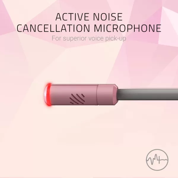 Razer Kraken Kitty RGB USB Gaming Headset THX 71 Spatial Surround Sound  Chroma RGB Lighting  Retractable Active Noise Cancelling Mic  Lightweight Aluminum Frame  for PC  Quartz PinkQuartz Pink