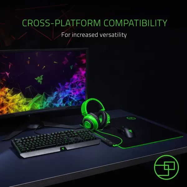Razer Kraken Tournament Edition THX 71 Surround Sound Gaming Headset Retractable Noise Cancelling Mic  USB DAC  For PC PS4 PS5 Nintendo Switch Xbox One Xbox Series X ampamp S Mobile  BlackClassic Black