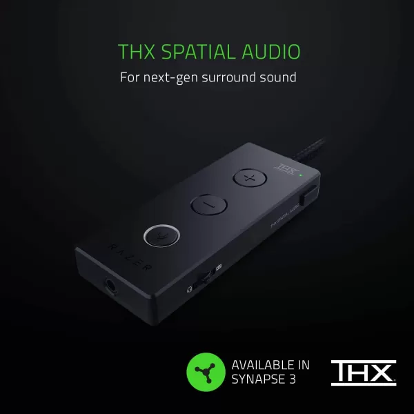 Razer Kraken Tournament Edition THX 71 Surround Sound Gaming Headset Retractable Noise Cancelling Mic  USB DAC  For PC PS4 PS5 Nintendo Switch Xbox One Xbox Series X ampamp S Mobile  BlackClassic Black