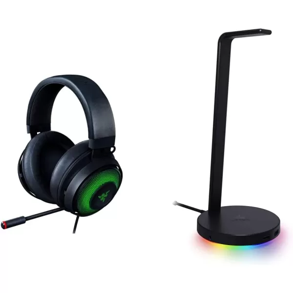 Razer Kraken Tournament Edition THX 71 Surround Sound Gaming Headset Retractable Noise Cancelling Mic  USB DAC  For PC PS4 PS5 Nintendo Switch Xbox One Xbox Series X ampamp S Mobile  BlackClassic Black