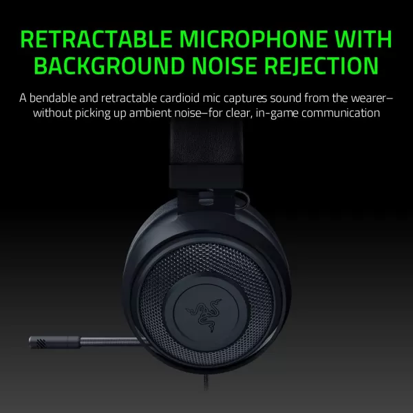 Razer Kraken Tournament Edition THX 71 Surround Sound Gaming Headset Retractable Noise Cancelling Mic  USB DAC  For PC PS4 PS5 Nintendo Switch Xbox One Xbox Series X ampamp S Mobile  BlackClassic Black