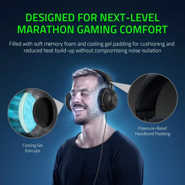 Razer Kraken Tournament Edition THX 71 Surround Sound Gaming Headset Retractable Noise Cancelling Mic  USB DAC  For PC PS4 PS5 Nintendo Switch Xbox One Xbox Series X ampamp S Mobile  BlackClassic Black