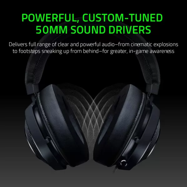 Razer Kraken Tournament Edition THX 71 Surround Sound Gaming Headset Retractable Noise Cancelling Mic  USB DAC  For PC PS4 PS5 Nintendo Switch Xbox One Xbox Series X ampamp S Mobile  BlackClassic Black