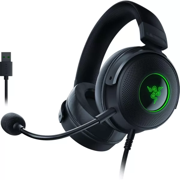 Razer Kraken V3 X Wired USB Gaming Headset 285g Lightweight Build  Triforce 40mm Drivers  HyperClear Cardioid Mic  71 Surround Sound  Chroma RGB Lighting  Fortnite EditionBlack