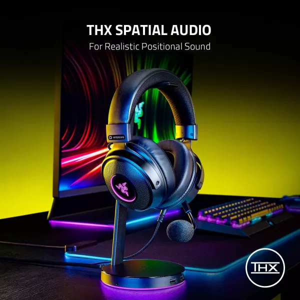 Razer Kraken V3 X Wired USB Gaming Headset 285g Lightweight Build  Triforce 40mm Drivers  HyperClear Cardioid Mic  71 Surround Sound  Chroma RGB Lighting  Fortnite EditionBlack