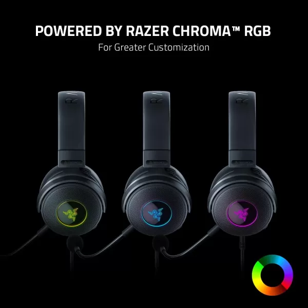 Razer Kraken V3 X Wired USB Gaming Headset 285g Lightweight Build  Triforce 40mm Drivers  HyperClear Cardioid Mic  71 Surround Sound  Chroma RGB Lighting  Fortnite EditionBlack